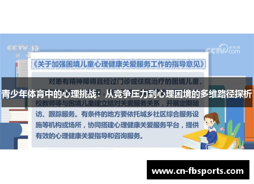 青少年体育中的心理挑战：从竞争压力到心理困境的多维路径探析